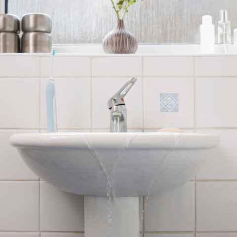 Completed water damage restoration